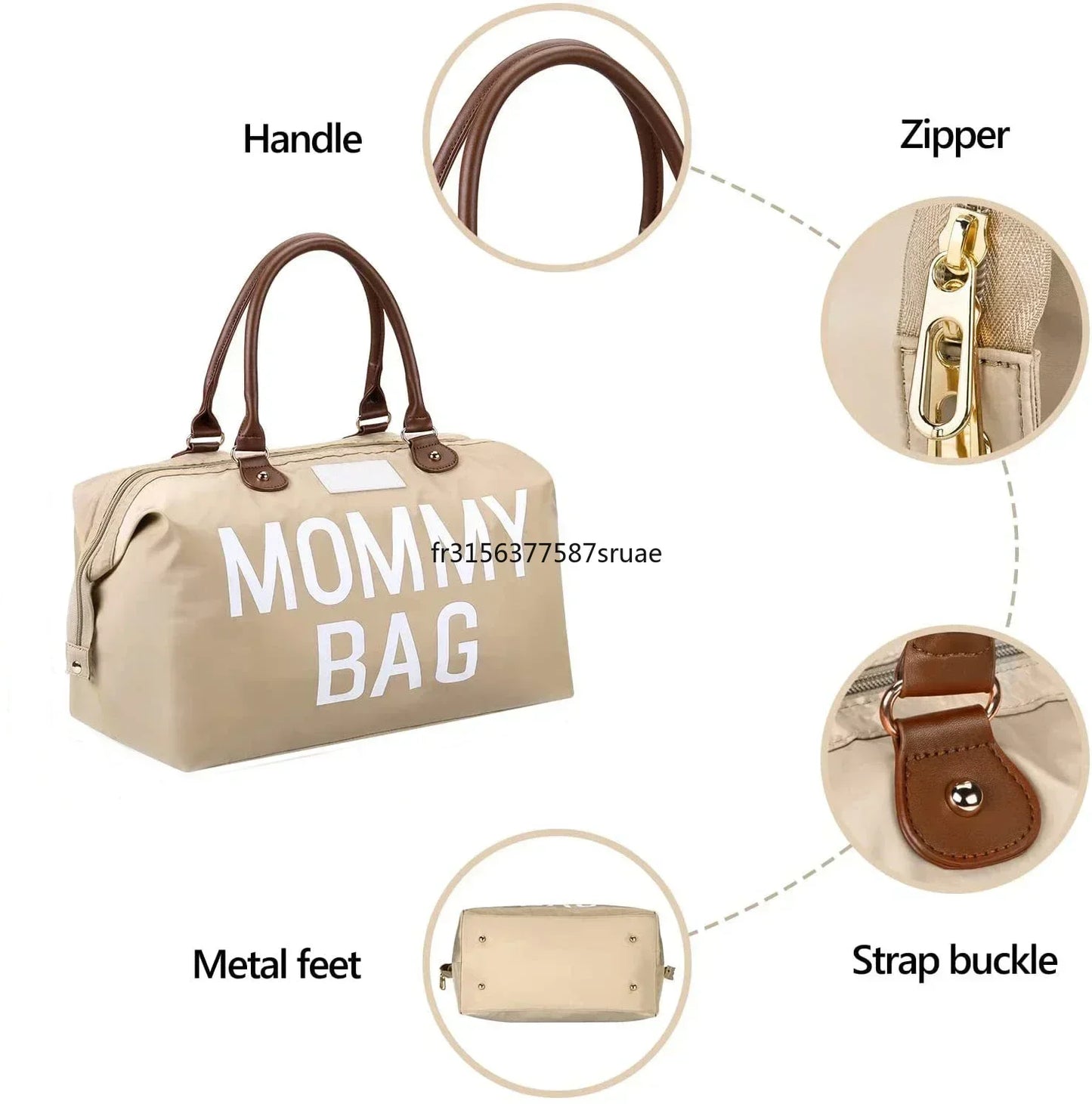 Sac à langer Mommy bag 3 pièces